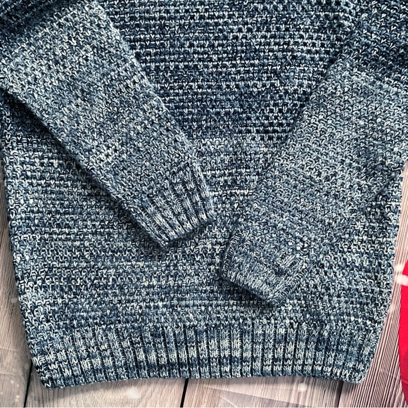 Piazza Italia Man Ombre Pullover Cowlneck Sweater Long Sleeves - Picture 8 of 9